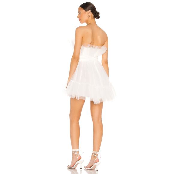 Katie May Elle Tulle Strapless Mini Dress Medium - Picture 3 of 12